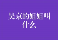 揭秘吴京：他的背后有一位不为人知的姐姐