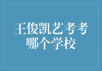 揭秘王俊凯艺考的目标学府