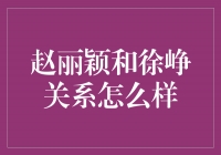 赵丽颖和徐峥：默契与友谊的演绎