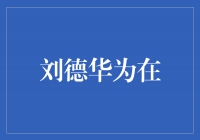 刘德华：为音乐的热情和梦想而奋斗